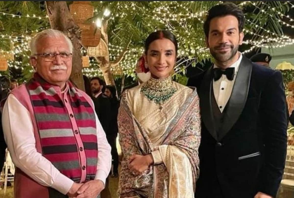 Photos Rajkumar Rao danced a lot on Shahrukh Khan song in the reception wife Patralekha also gave full support