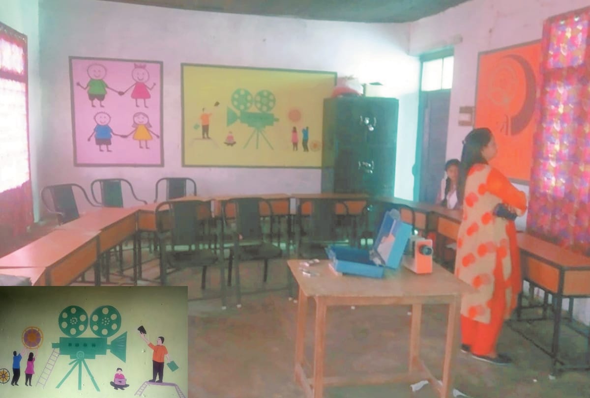 Head master started mini cinema in school sirmour himachal pradesh