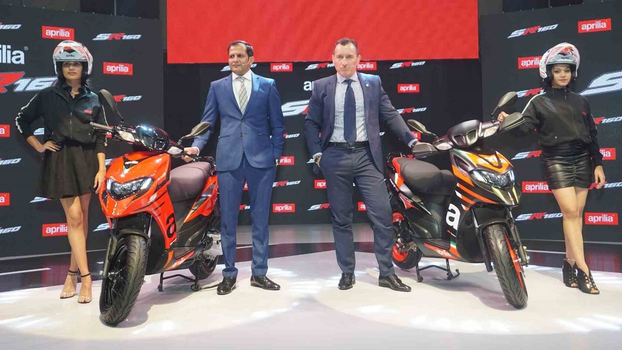 2022 Aprilia SR 125 and Aprilia SR 160 scooters launched in India aprilia sr 125 new model 2022 aprilia sr 160 new model 2022
