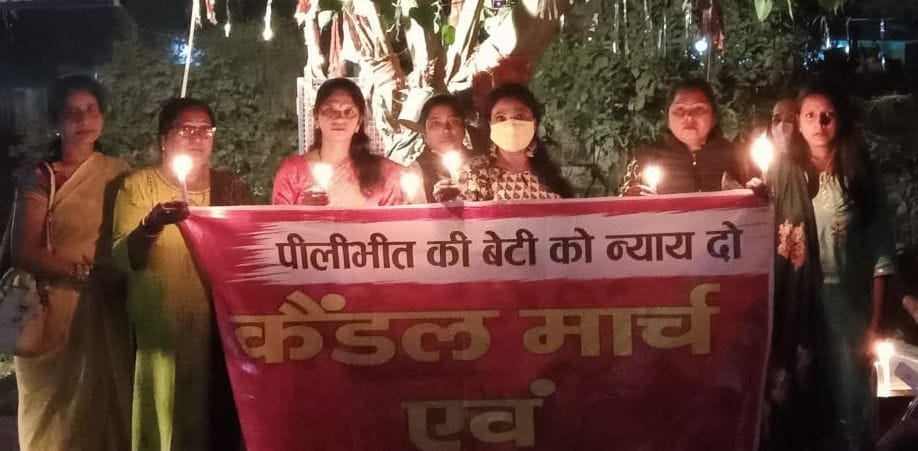 justice sought by taking out candle march