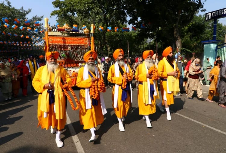 Nagar Kirtan Organised in Chandigarh on Parkash Parv