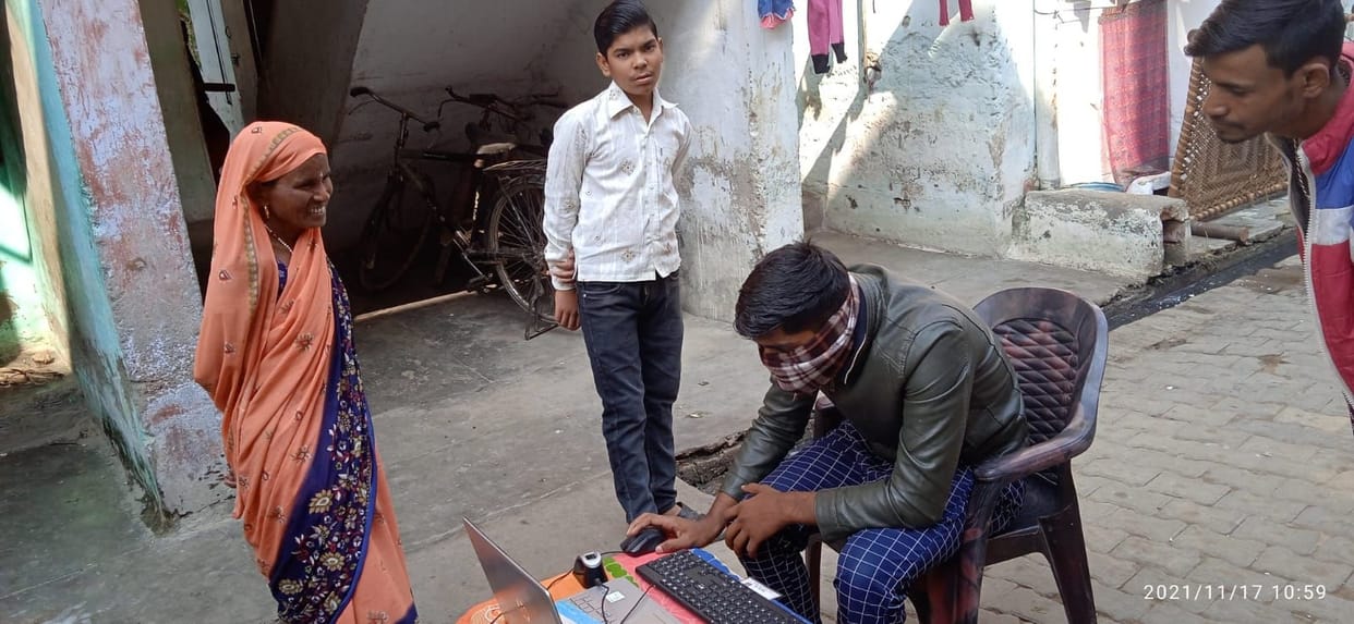 Fraud being done to make e-shram card