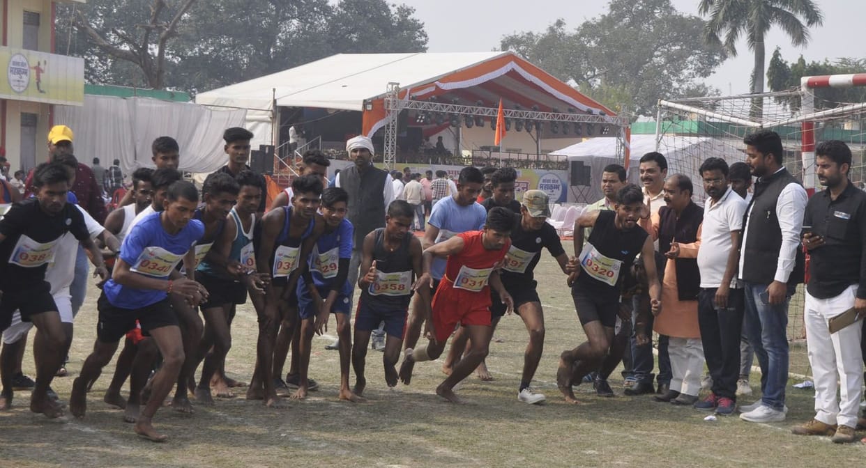Abhishek took a long jump in long jump