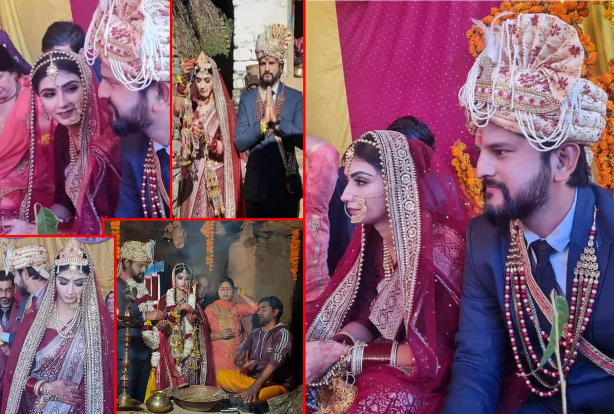 uttarakhand news: TV actress nikita sharma wedding in triyuginarayan temple, see photos