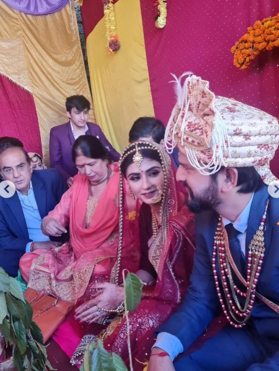 uttarakhand news: TV actress nikita sharma wedding in triyuginarayan temple, see photos