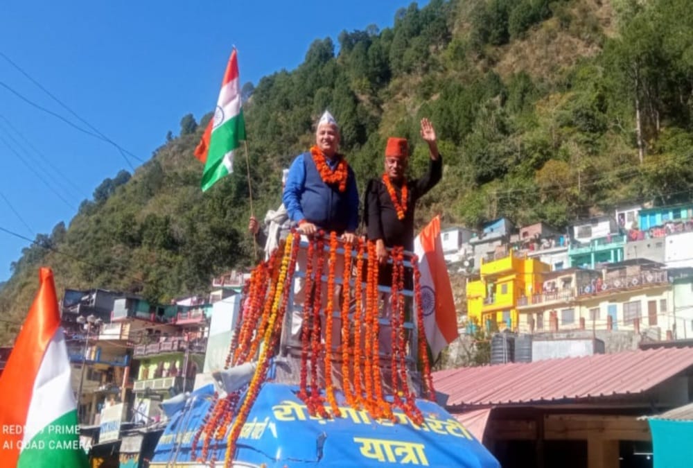 Uttarakhand Election 2022: Manish Sisodia Road Show and election campaign in uttarkashi Photos
