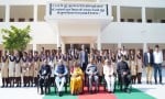 स्कूल में बच्चों के साथ राष्ट्रपति रामनाथ कोविंद, राज्यपाल बंडारु दत्तात्रेय। विज्ञप्ति