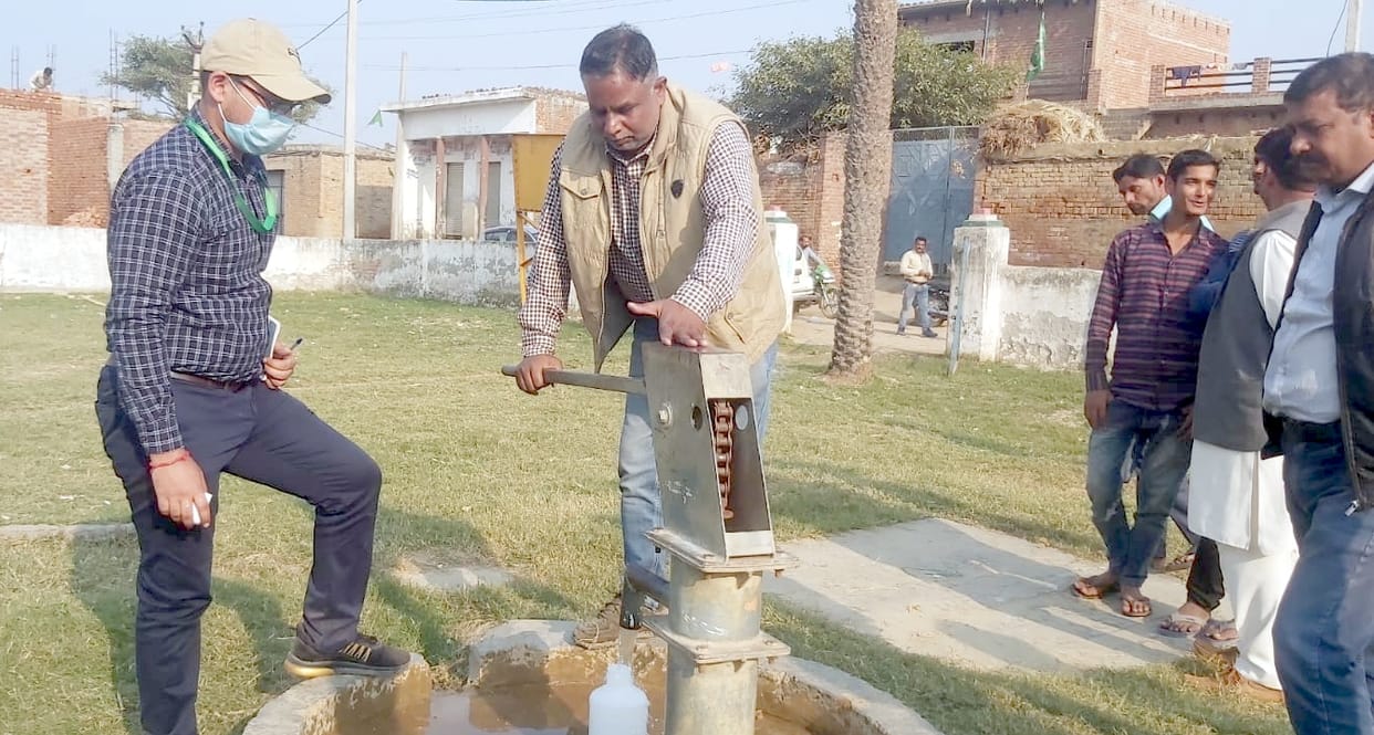 Three teams of NGT took water samples in more than 20 villages of Asmoli