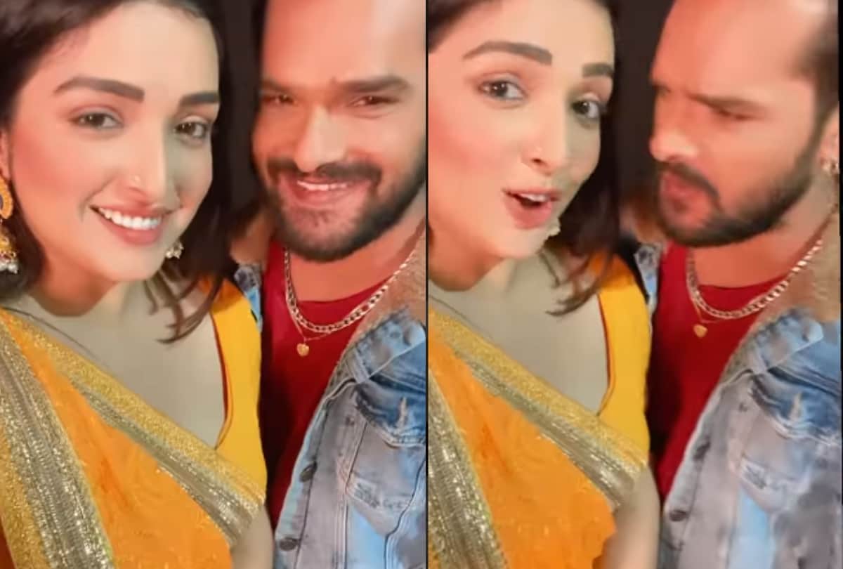 Bhojpuri Amrapali Dubey shared first reel with Khesari Lal yadav fans said  amazing