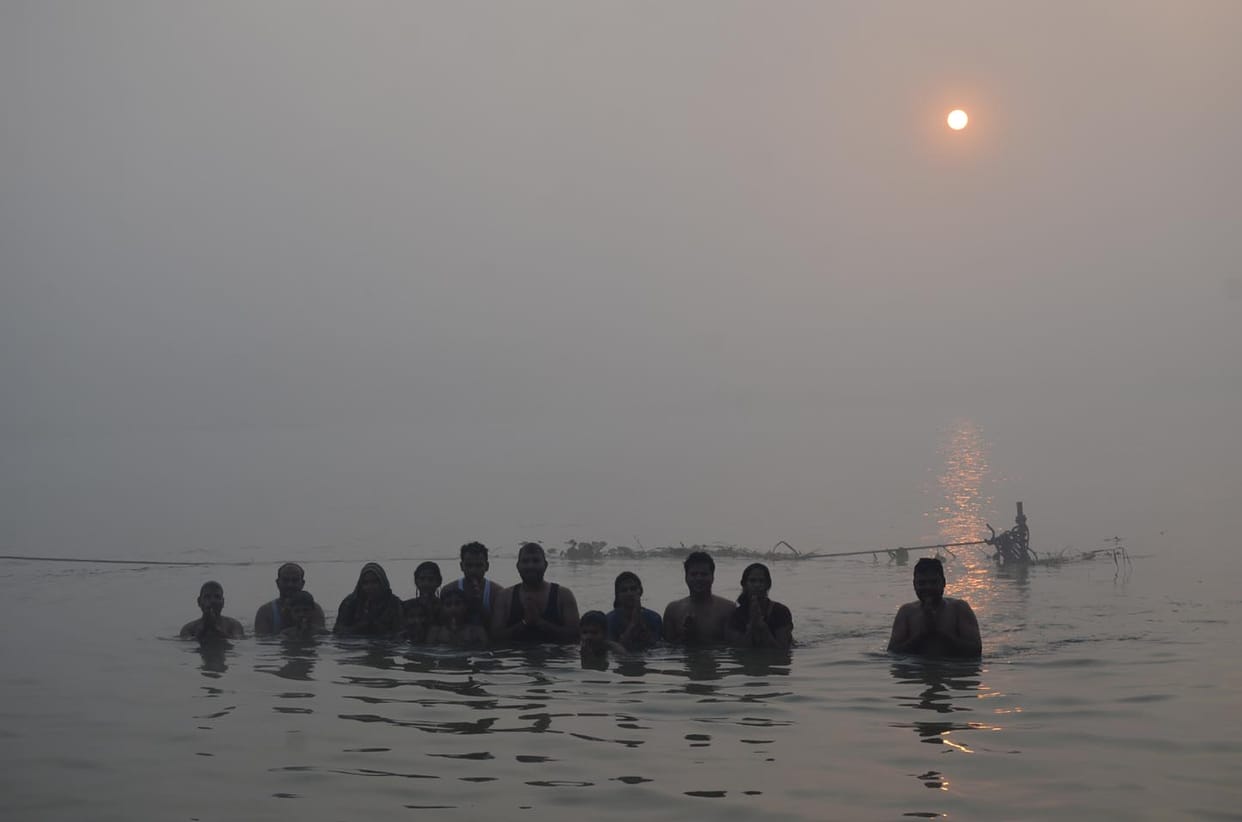 City of tents on Shuktirth Ganga Ghat