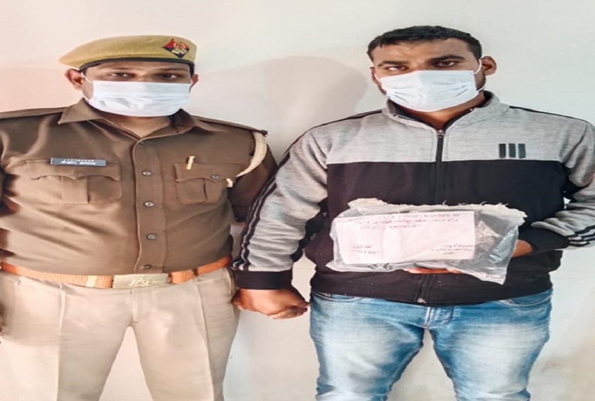 up police daroga bharti Candidate arrested in Varanasi for examination by using fake hair and hiding device in ear
