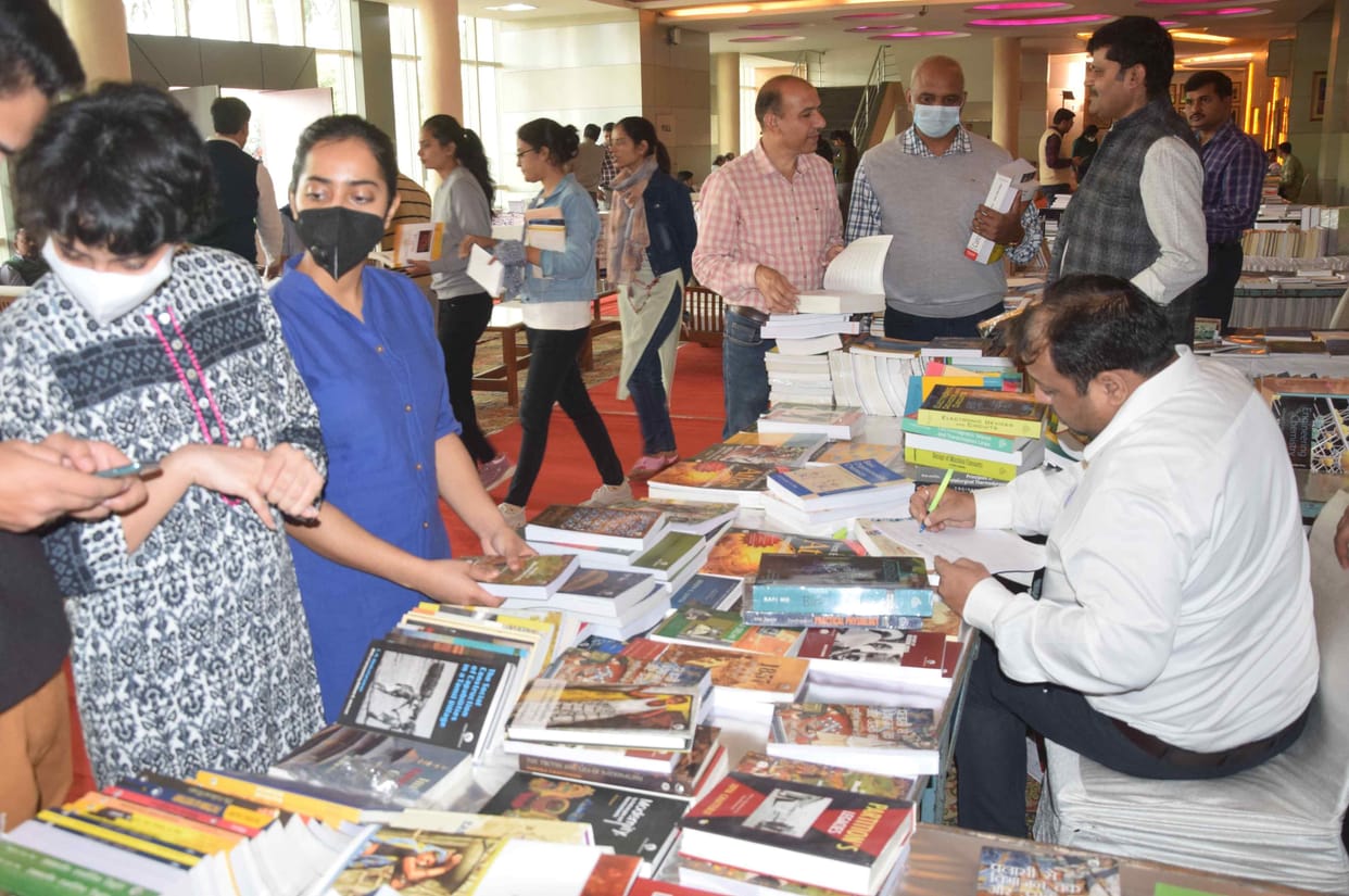 Science books were the center of attraction in the book fair