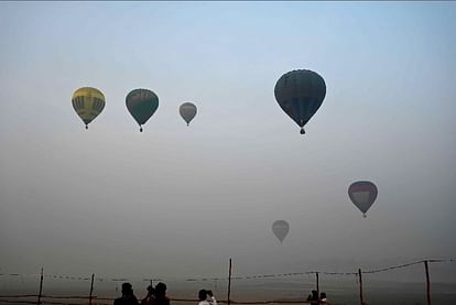 UP See Taj by hot air balloon beautiful view will be seen fare is only 500 Rupees