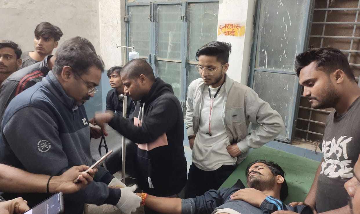 LLB student shot at railway station, condition critical