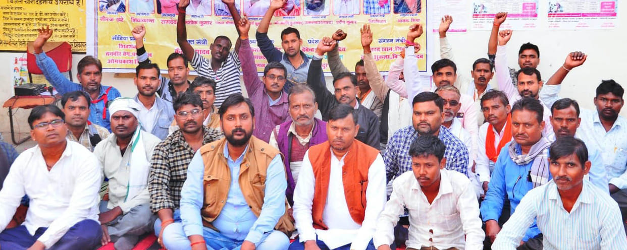 Electricity contract workers on indefinite strike