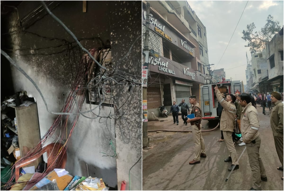 Massive Fire In Shoe Factory Mantola Agra News