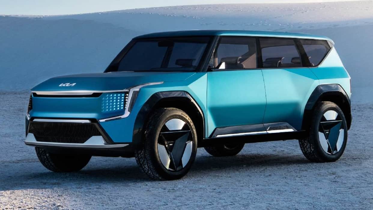 Kia India releses first teaser of Kia EV9 concept to debut at Auto Expo 2023 News in Hindi