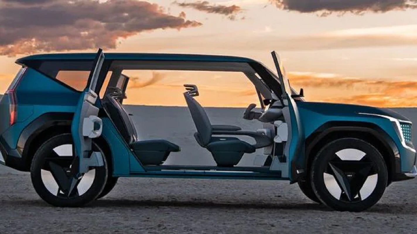 Kia EV9 Electric SUVConcept made its debut at 2021 Los Angeles Auto Show kia ev9 range 482 km range