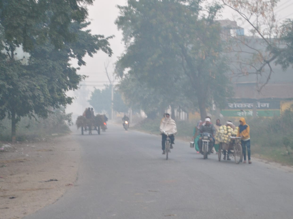 Increased irritation in eyes due to pollution, breathlessness