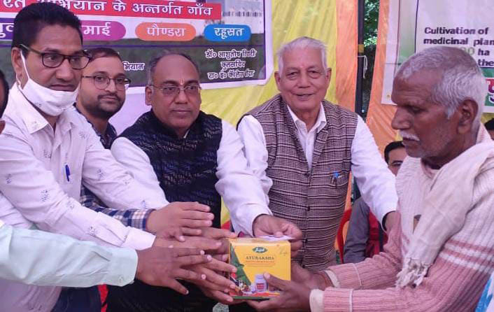 Medicines given to patients in health camp