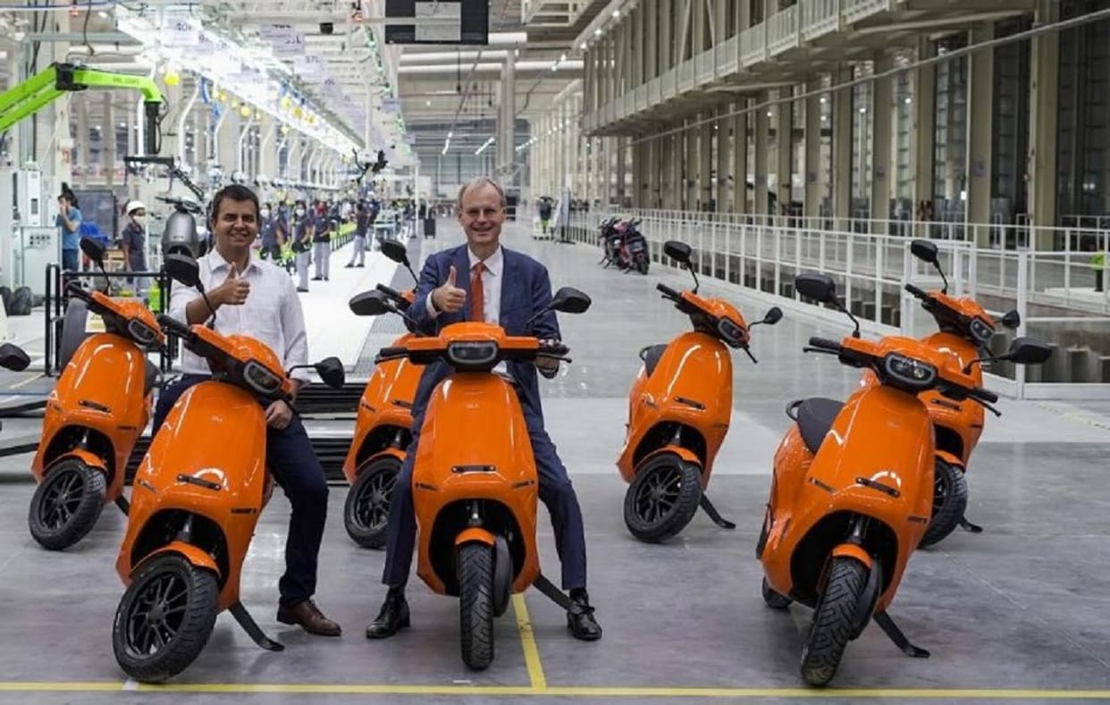 Ola S1 Pro electric scooters Ola Electric says it will deliver nine S1 Pro to Netherlands embassy in India as per special order