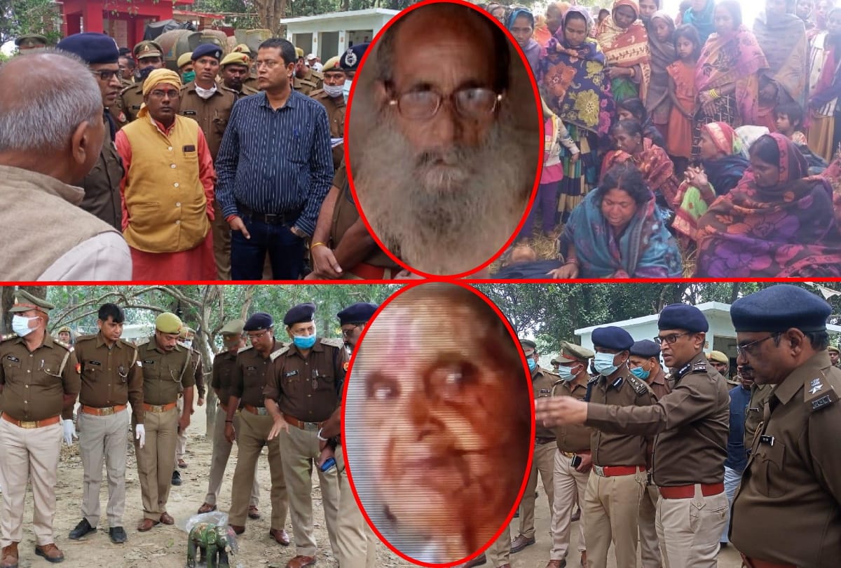 Panic in area due to double murder in karan Mai temple in Maharajganj