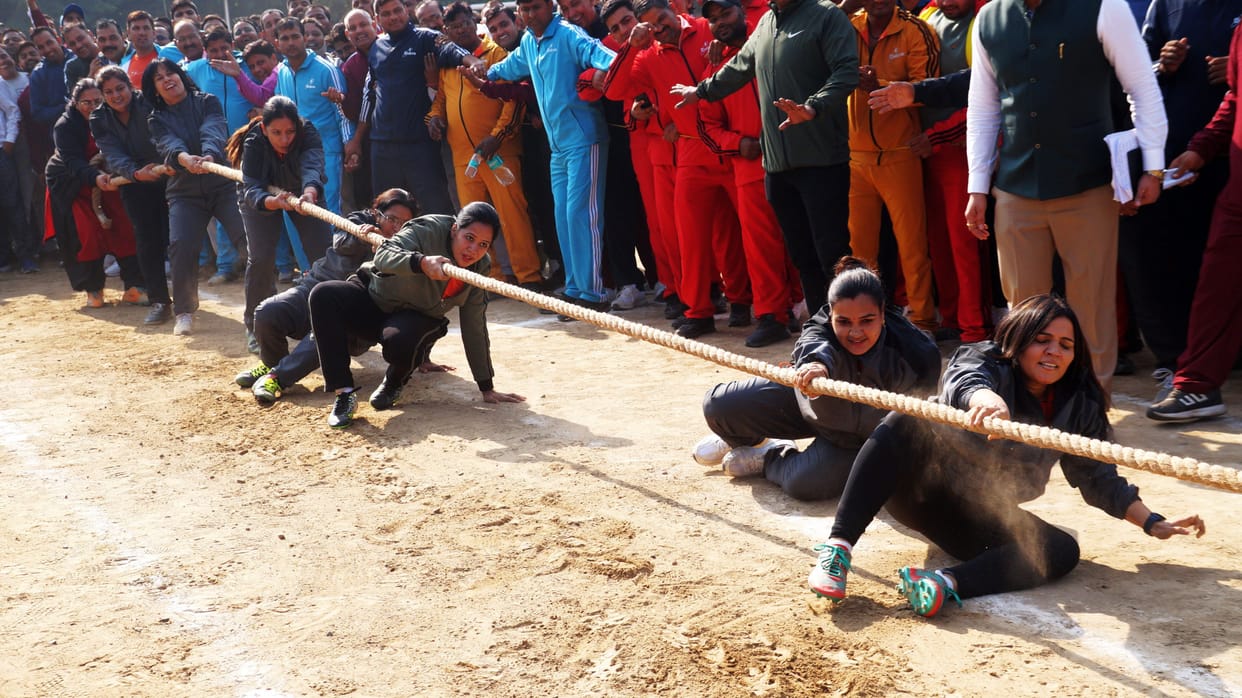 Hisar Zone beat Delhi in a tug of war