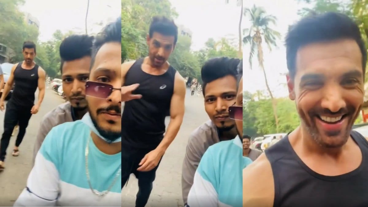 John Abraham snatches fan’s phone for filming him, watch the video