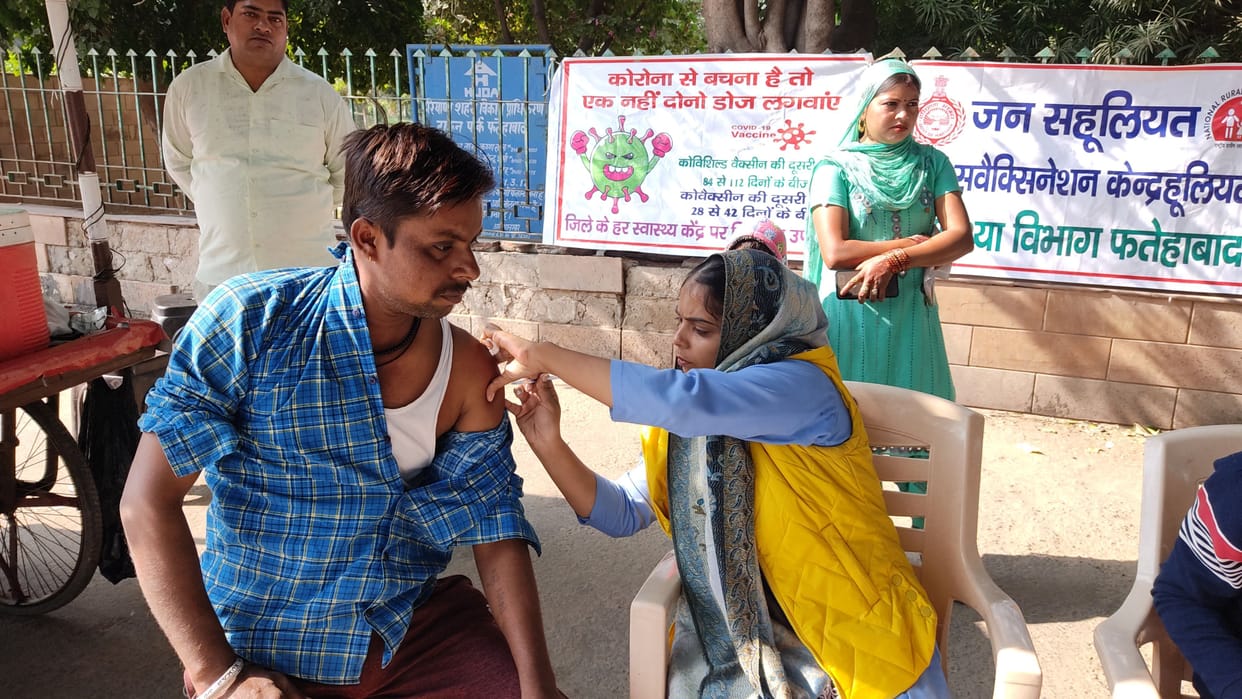 Corona cases started coming, yet people are not serious about vaccination