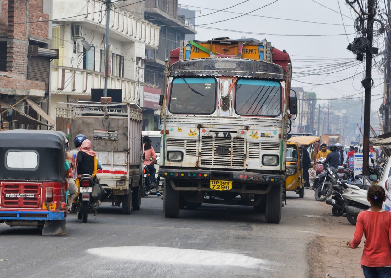 Diesel vehicles and blazing wood and coal furnaces are filling the city unimpeded