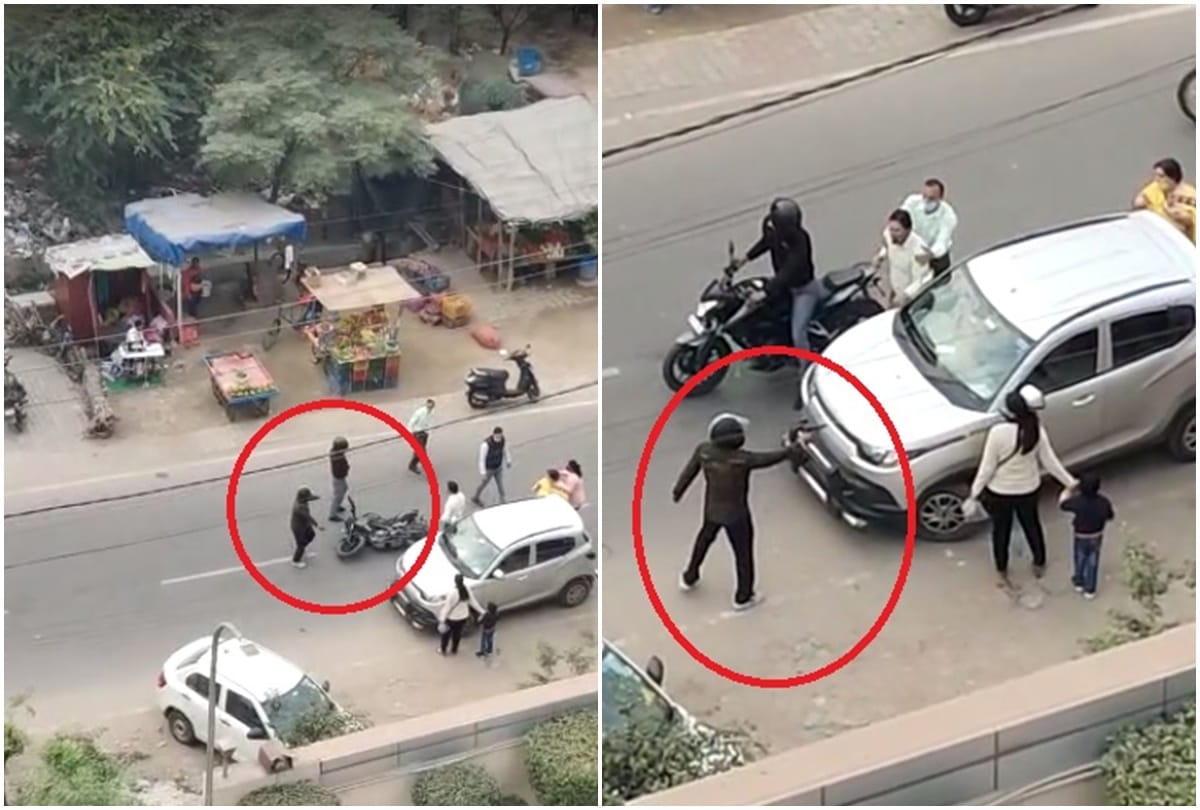bike riding miscreants tried to snach chain from girl after failing raised pistol in sahibabad