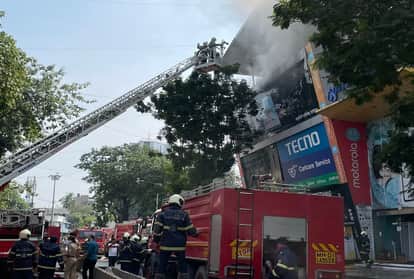 Fire breaks out at Prime Mall in Vile Parle West Mumbai