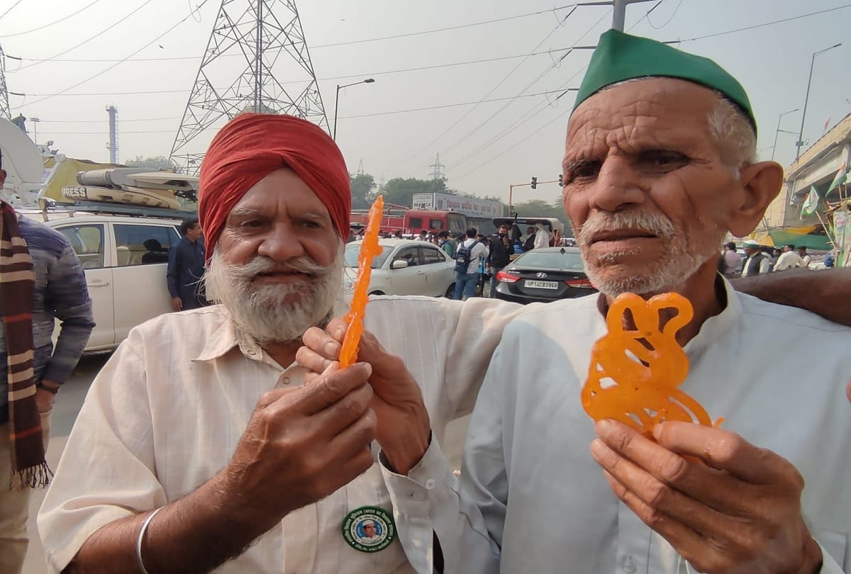 Announcement of the return of agricultural laws There is an atmosphere of happiness among the farmers on the border