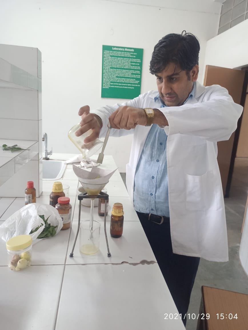 Professors of Pharmacy Department of CDLU made herbal liquid refill