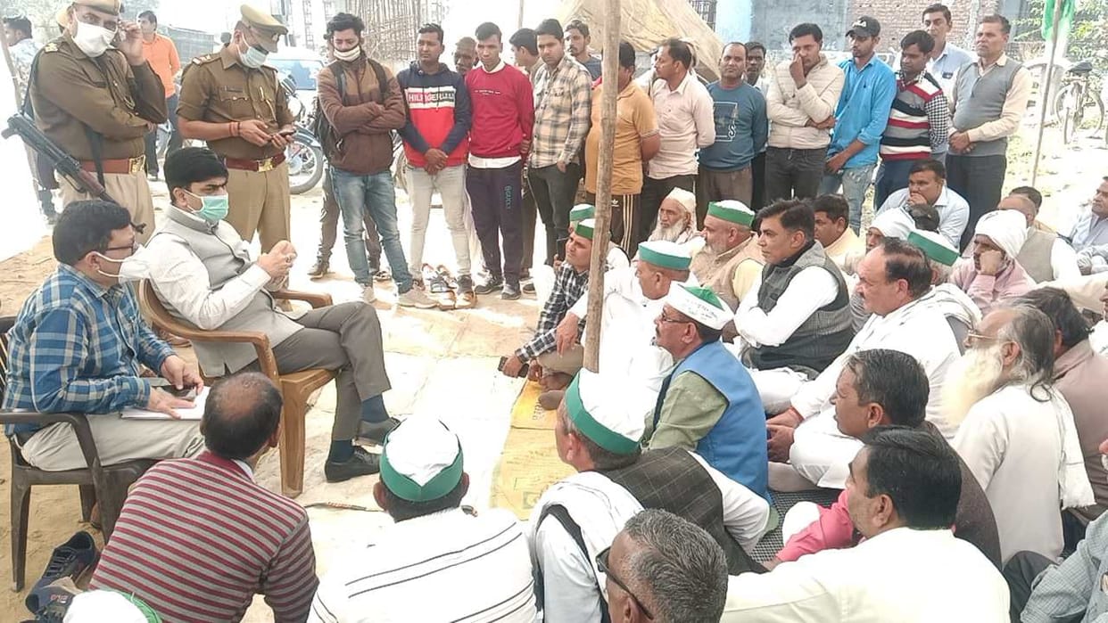 BKYu Tikait also supported the dharna