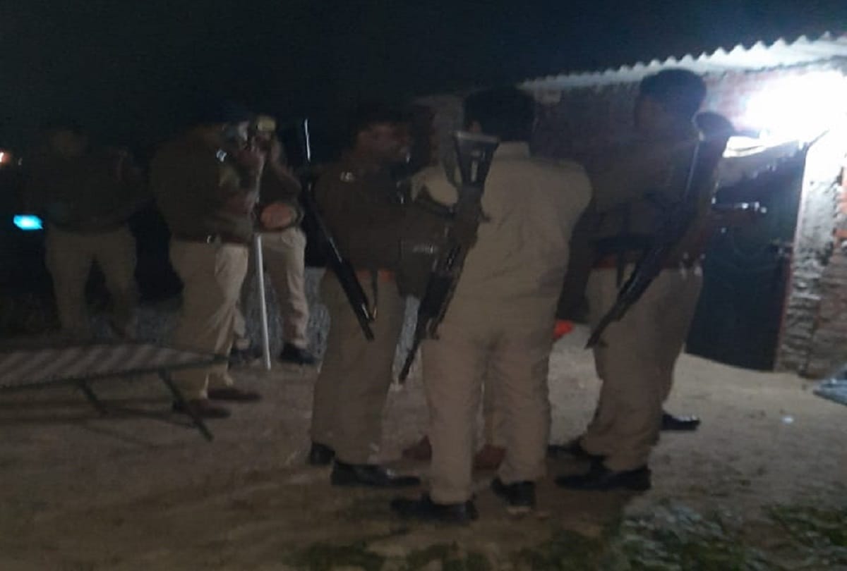 murder in mau  newlywed lady shot dead outside house then young man also shot himself