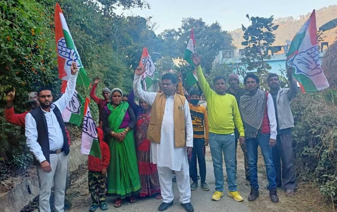 Vijay Rally by Congress in Ranikhet