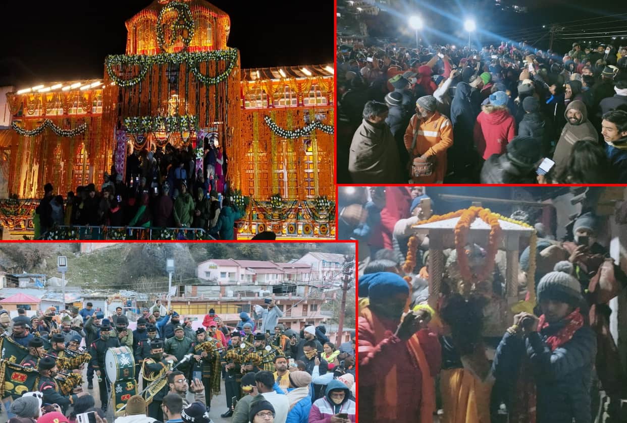 uttarakhand news: badrinath dham door close today, see photos