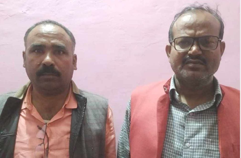 STF varanasi unit arrested two close relatives of MLA Vijay Mishra in  case of grabbing vehicles