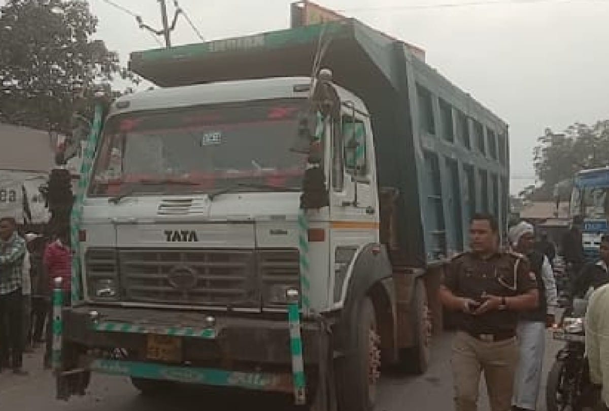Three year old child dies after crushed by dumper in mathura