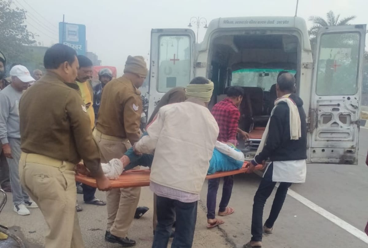 Cyclist youth injured in collision with unknown vehicle in Gorakhpur