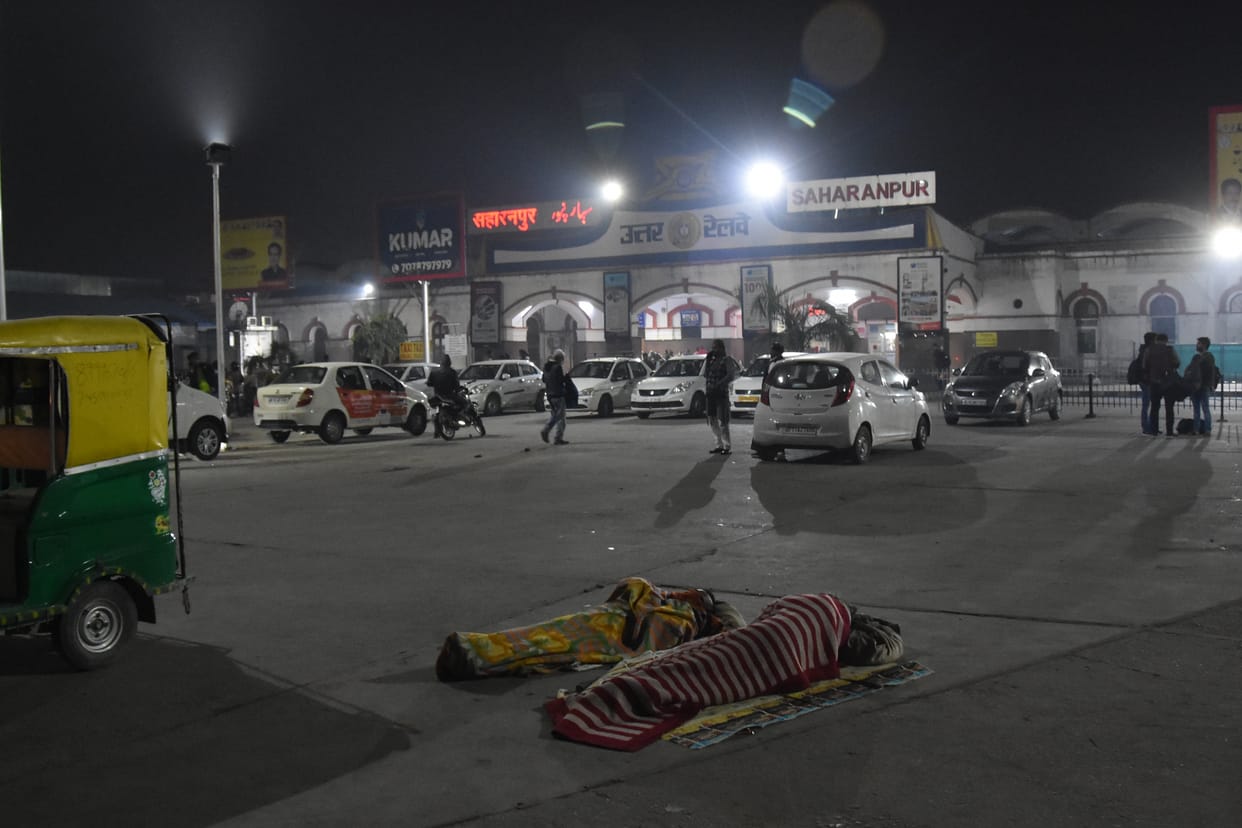 People are chilling in the open, officials are saying it is not cold yet