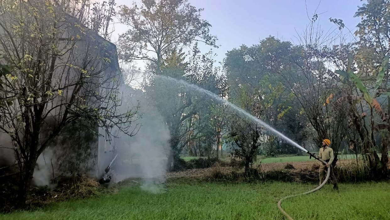 Fire in Upper Kohli and Swahal, two cattle sheds burnt to ashes