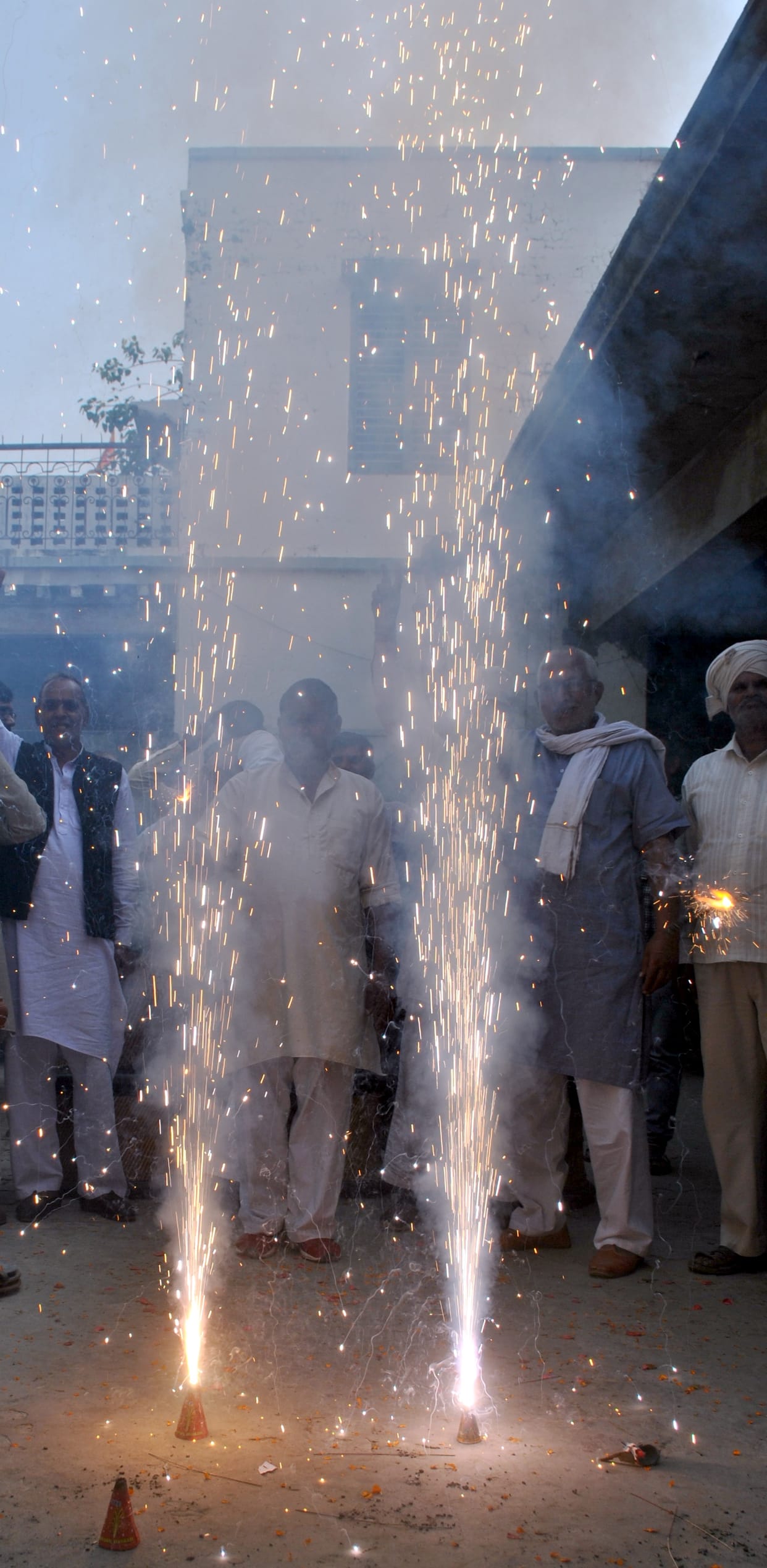 Fireworks in Bhainswal, celebrated fiercely