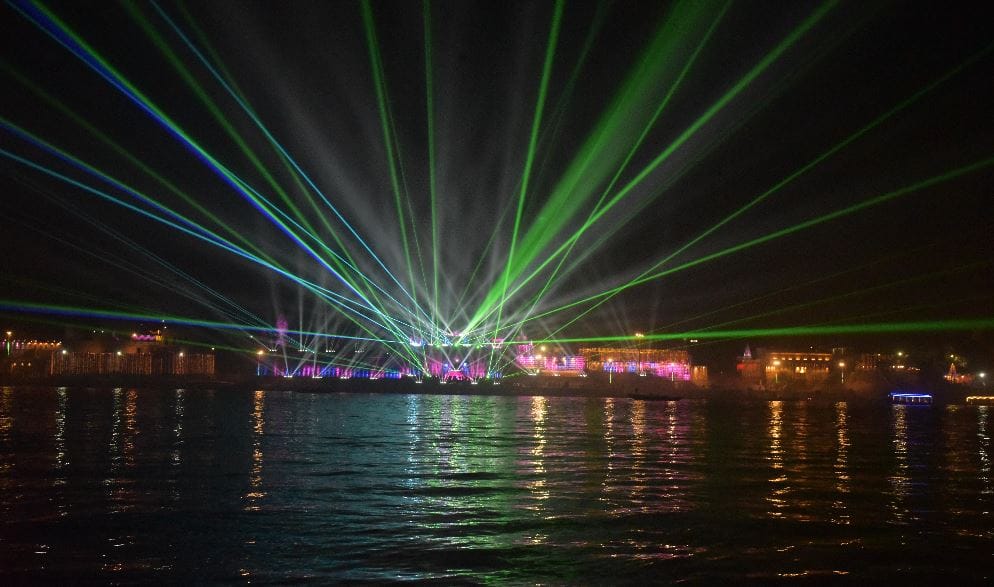 Sawan 2023 Laser show from Ganga to Kashi Vishwanath Dham will be seen Lord Shiva