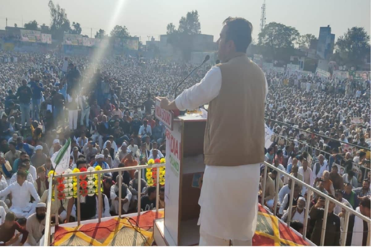 Chaudhary Jayant rally in Muzaffarnagar and targeted PM Modi and CM Yogi after the big decision on agricultural laws