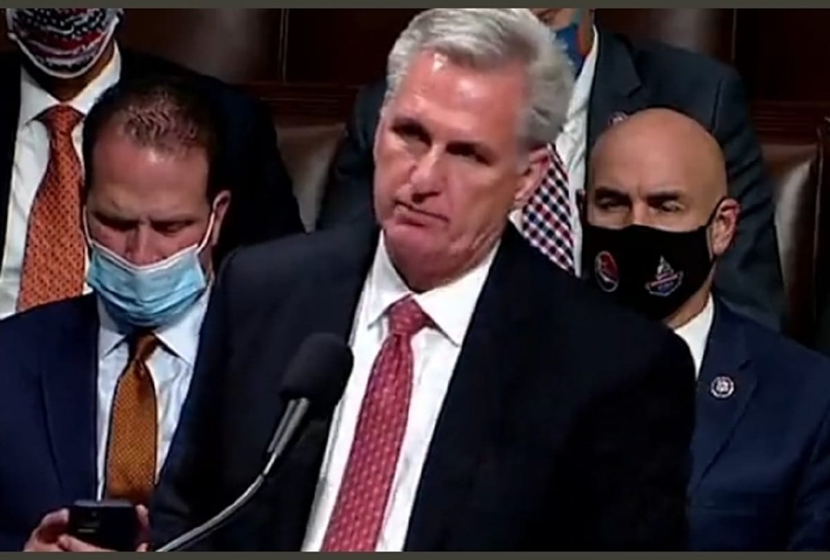 Republican Senator Kevin McCarthy made a record by speaking for more than eight hours in US Parliament