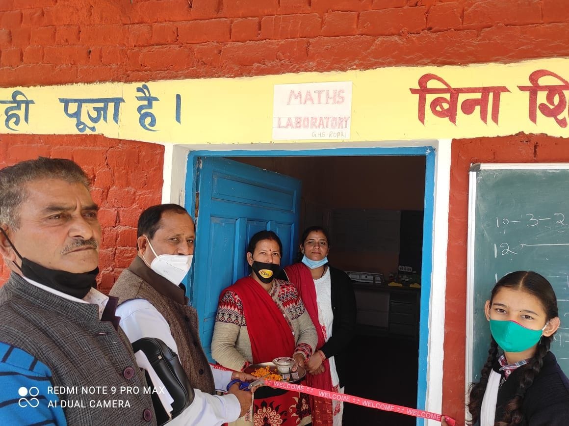 Inauguration of Herbal Garden and Mathematics Lab at Ropri School