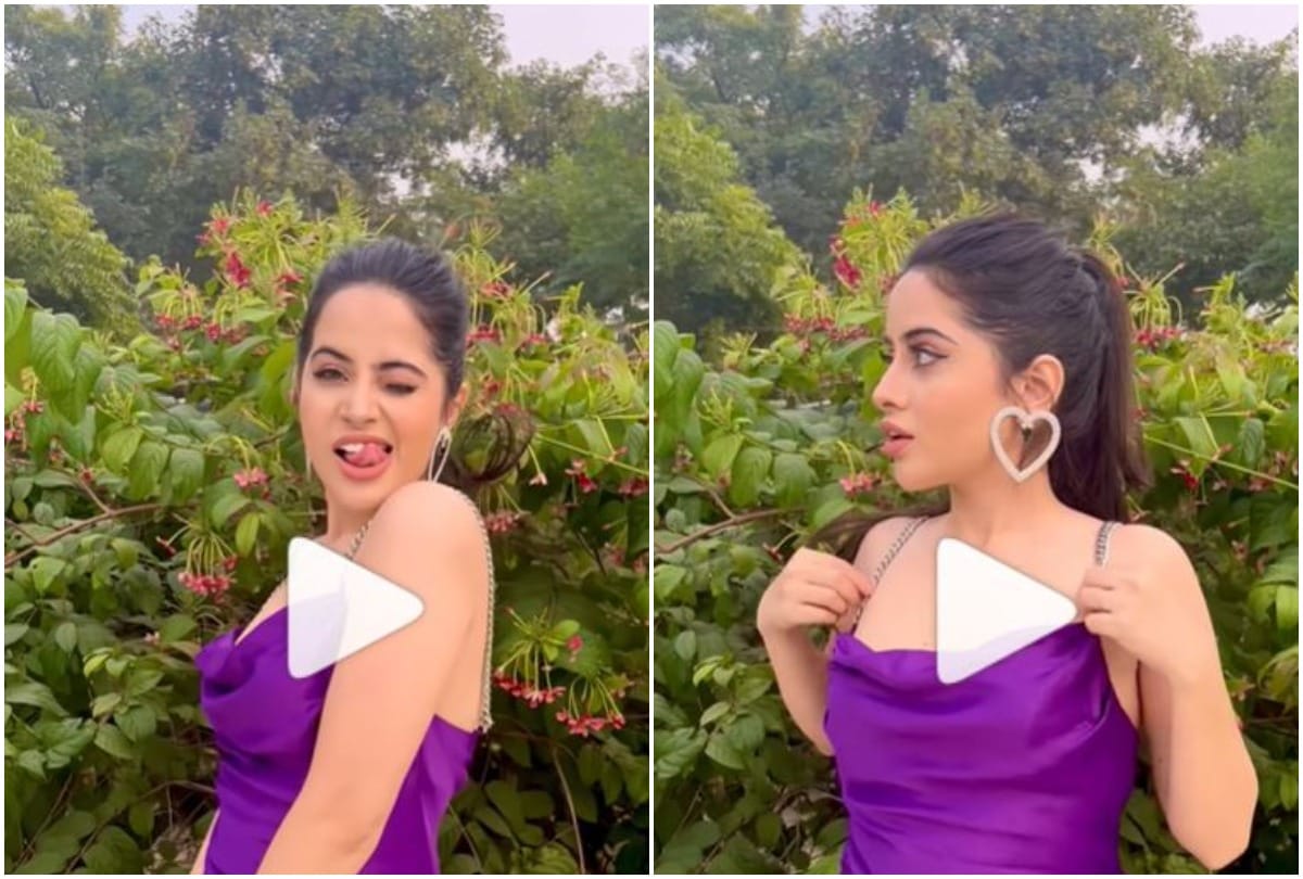 Urfi Javed shared the video and asked What do you think User wrote  Looks like an over acting shop