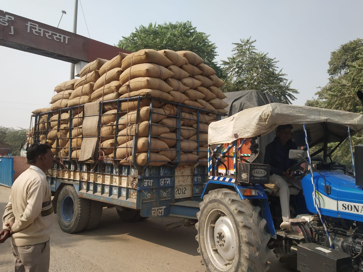 Lifting paddy from the market without permit and rules